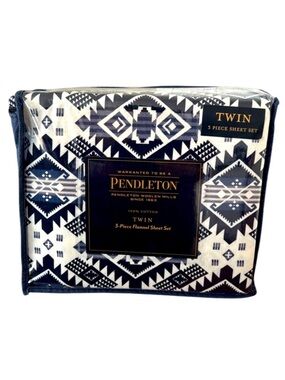 Pendleton Twin 3 Piece Cotton Flannel Sheet Set Westward Journey